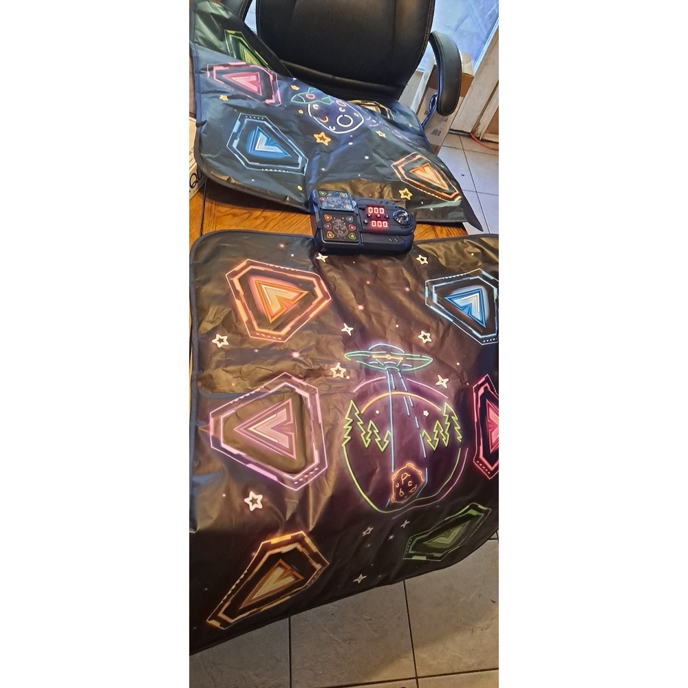 2- Player Electronic LED Light Dance Mat, Music Dance Toy with 5 Modes